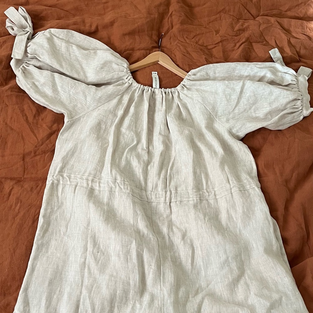 Eliza Faulkner linen jumpsuit M/L - Picture 2 of 5